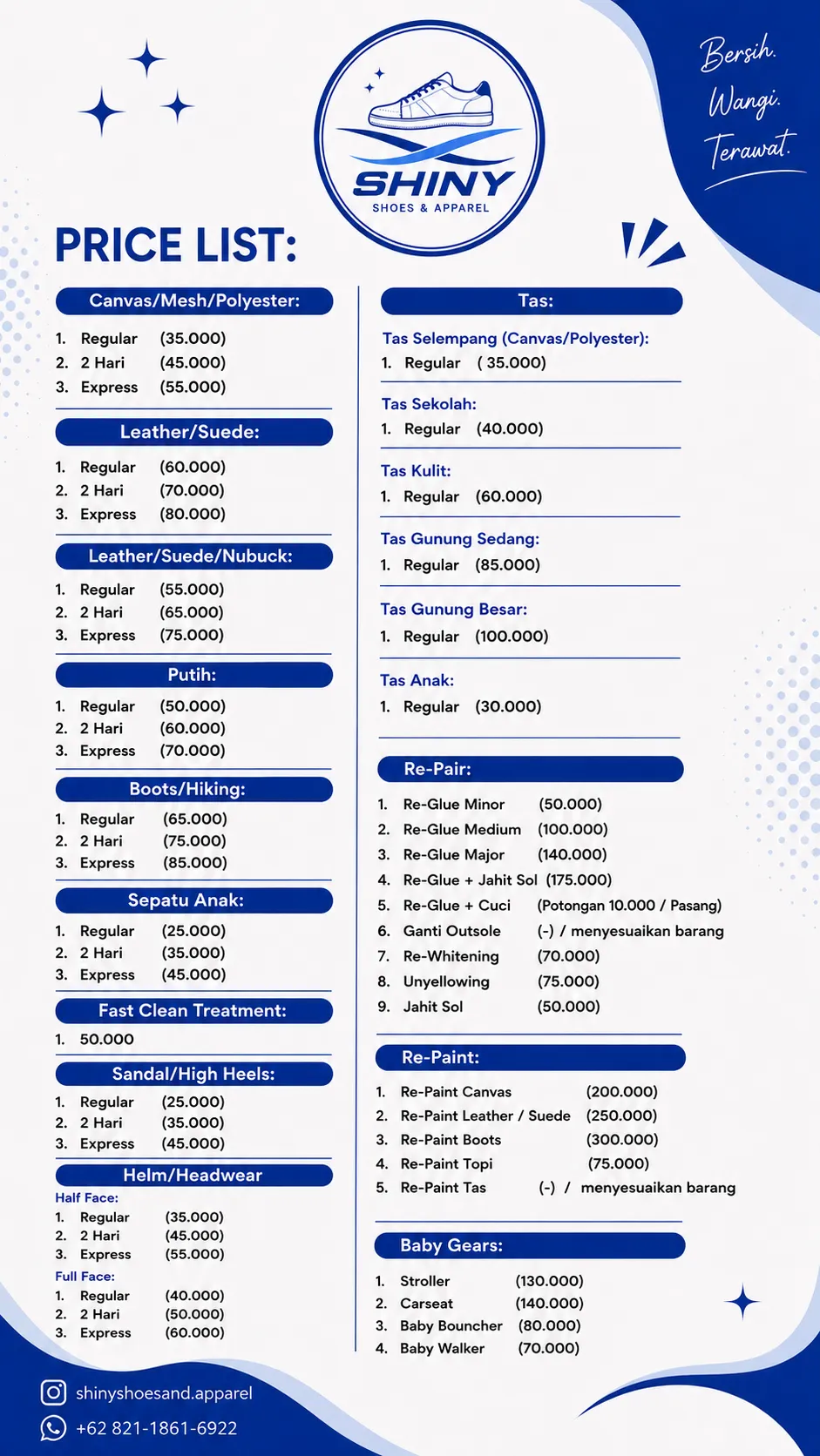 Sepatu, Tas, dan Helm Dipakai Setiap Hari? Jangan Tunggu Kotor Parah untuk Membersihkannya