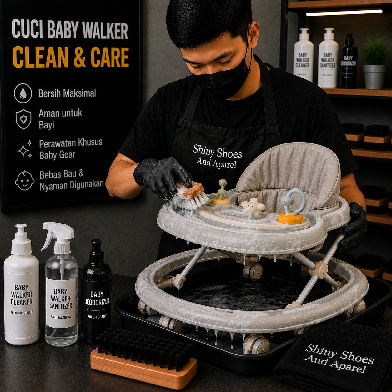 Cuci Baby Walker - Shiny Shoes And Apparel Tasikmalaya