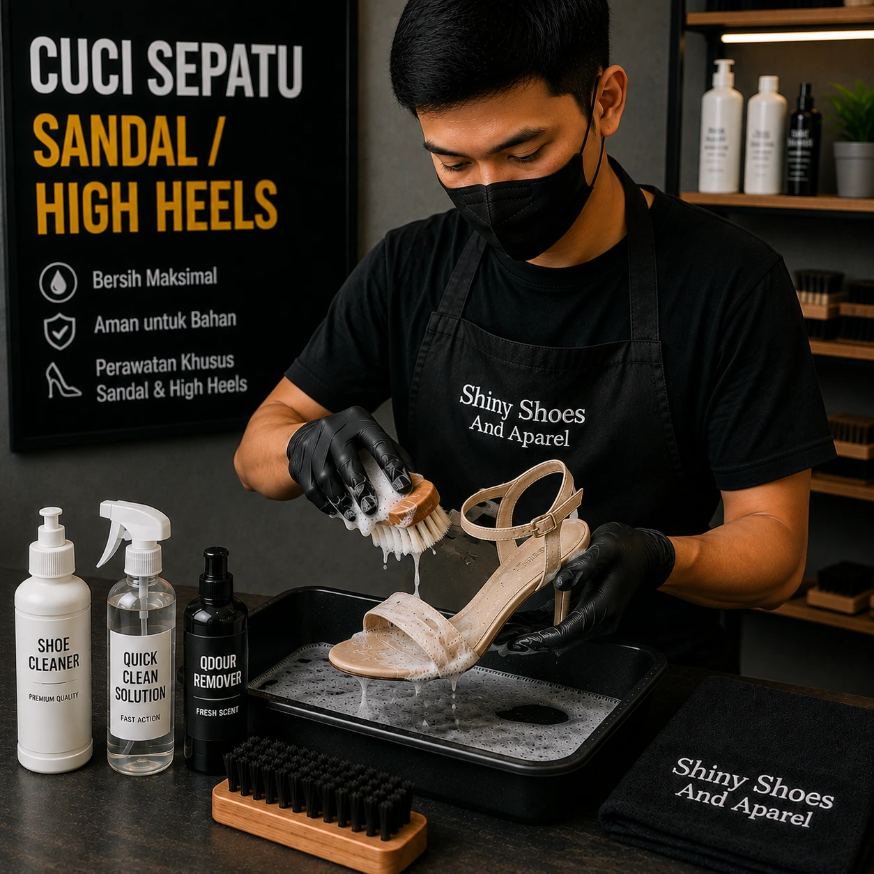 Cuci Sandal & High Heels - Shiny Shoes And Apparel Tasikmalaya