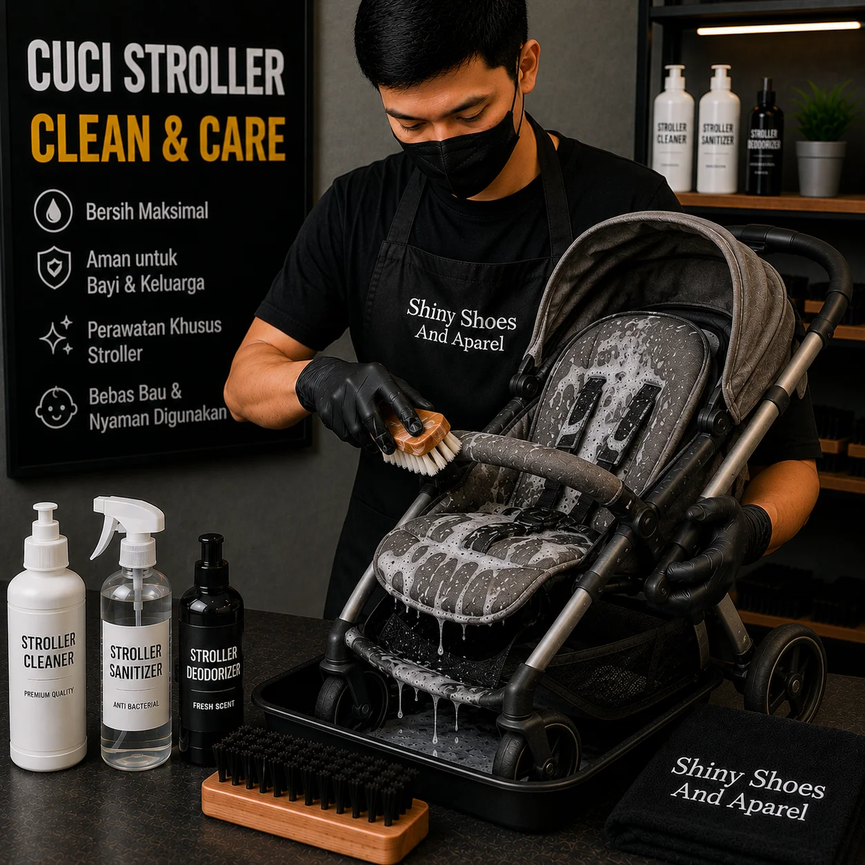 Cuci Stroller Bayi - Shiny Shoes And Apparel Tasikmalaya